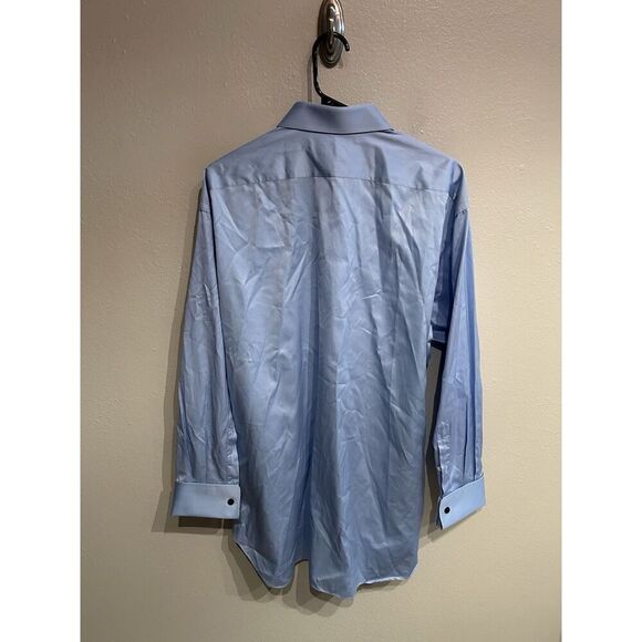 Brioni Mens Large Light Blue Made In Italy Long Sleeve Button Up Shirt - Picture 2 of 8